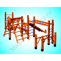 Деревянный Игровой спортивный комплекс №18