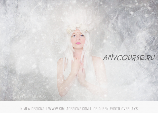 [Kimladesigns.com] Фотоналожения Снежная королева / Ice Queen Photo Overlays