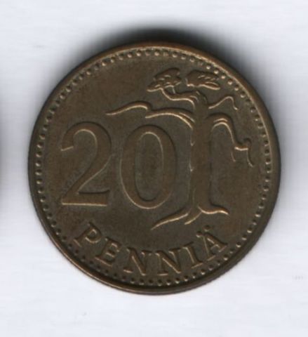20 пенни 1974 года Финляндия