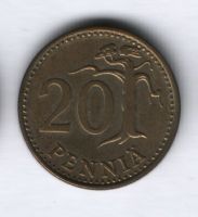 20 пенни 1974 года Финляндия