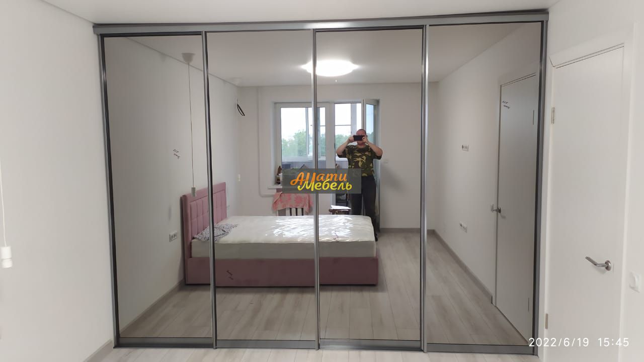 шкаф-купе стекло графит