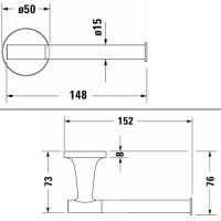 чертёж Duravit Starck T 0099371000