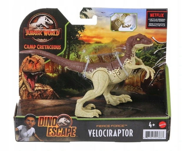 Фигурка Mattel Jurassic World Свирепая сила, Велоцираптор, базовая, GWN31_GWN32