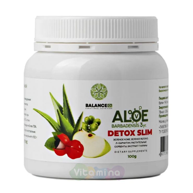 BALANCE GL Напиток Алоэ Детокс Слим Aloe Detox Slim, 100 гр.