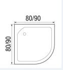 Душевая кабина NARA LIGHT Б/К 90/15 МТ