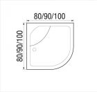 Душевая кабина NARA LIGHT Б/К 90/44 МТ