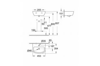 Раковина Grohe Bau Ceramic 39424000 cizgi