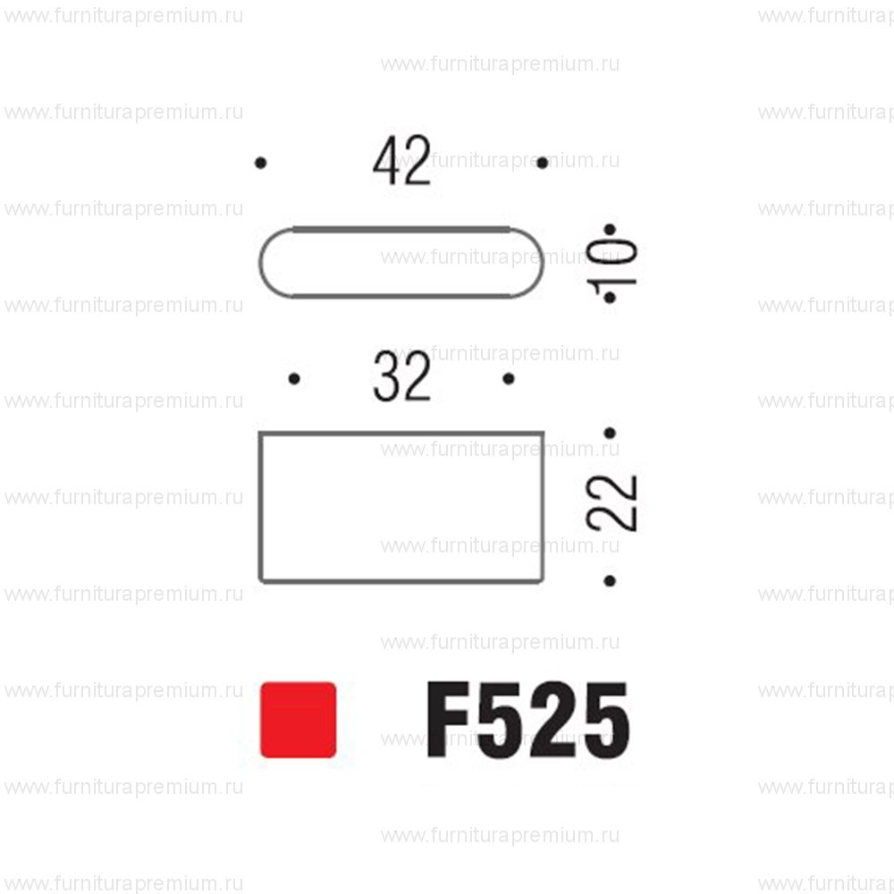 Мебельная ручка-кнопка Colombo Design F525