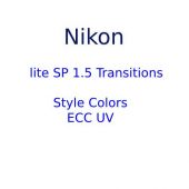 Nikon Lite SP 1.5 Transitions Style Colors  ECC UV