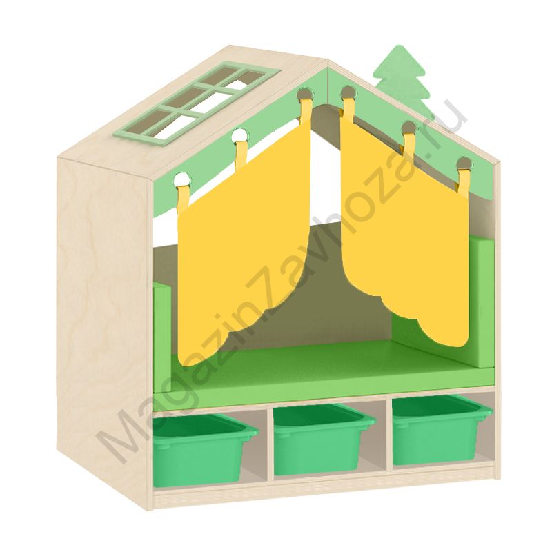 СТЕНКА ДОМИК 8 С КОНТЕЙНЕРАМИ