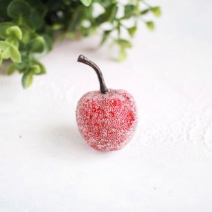 Аксессуар для кукол - Яблоко засахаренное, 3 см.