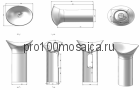 NSF-58431 Раковина из POLYSTONE (акриловый камень) размер,мм: 580*430*860 (NS BATH)