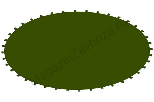 Полотно городского батута зеленое