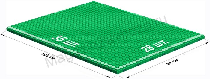 Платформа игровая для GigaBloks 5" 28 х 35