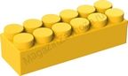 Элемент GigaBloks 10" 6 х 2 желтый