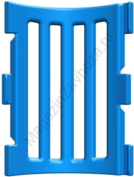 Панель модульного манежа угловая синяя