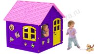 Домик фиолетово-розовый 120x120 см