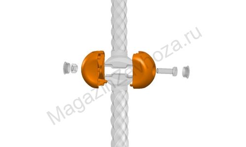 Узловой элемент 2-х сторонний 10 шт оранжевый