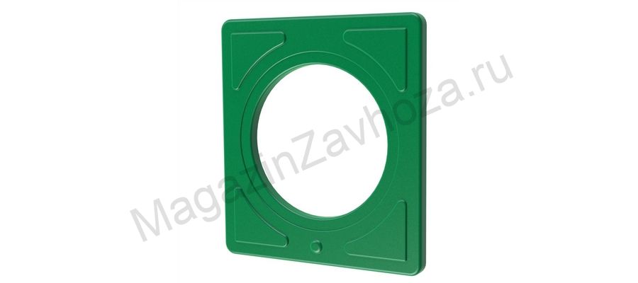 Деталь туннельных горок Квадратный фланец зел
