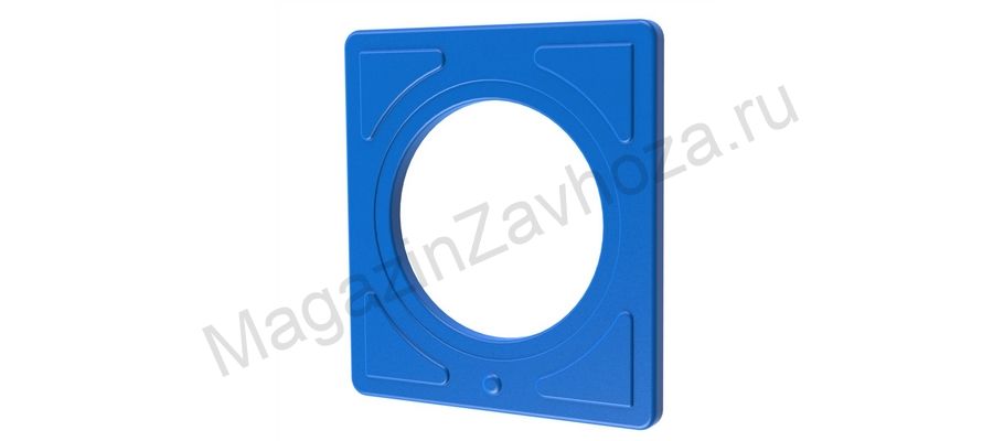 Деталь туннельных горок Квадратный фланец син