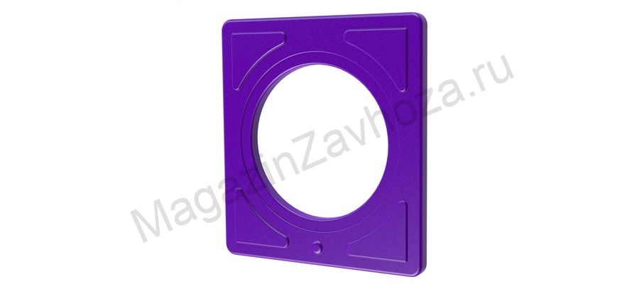 Деталь туннельных горок Квадратный фланец фиол