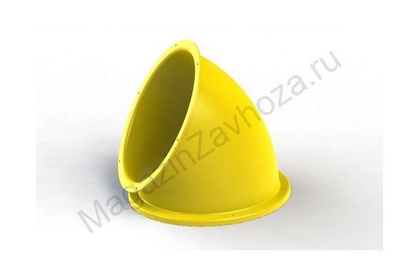 Деталь туннельных горок Поворот 60 град. желт