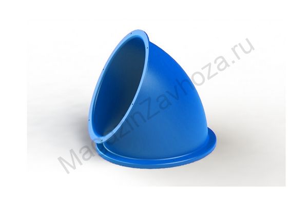 Деталь туннельных горок Поворот 60 град. син