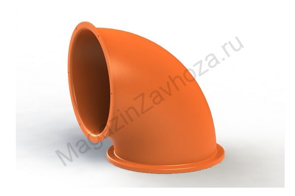 Деталь туннельных горок Поворот 90 град. оранж