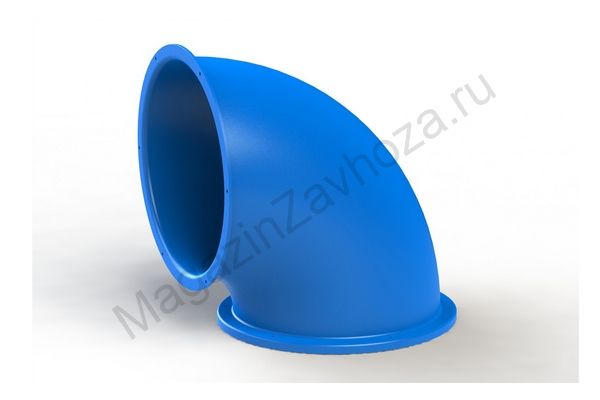 Деталь туннельных горок Поворот 90 град. син