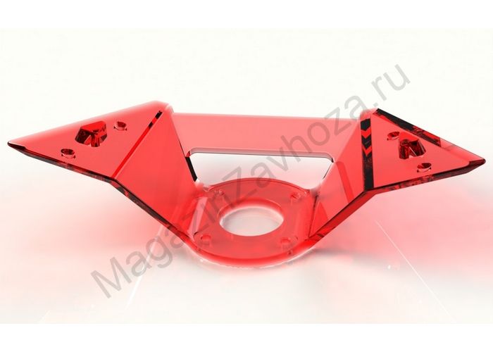 Кронштейн для стула красный прозрачный