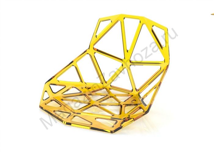 Сидение для стульев и качелей желт прозрачный