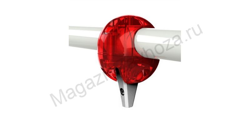 Подшипниковая система качания с креплением на трубу 76 мм макс 600 кг красный прозрачный