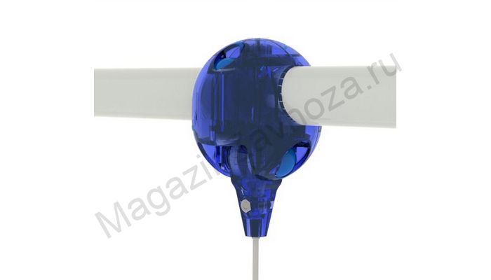 Подшипниковая система качания с креплениемна трубу 57 мм макс 300 кг син прозрачный