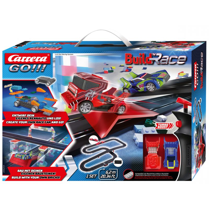 Автотрек Carrera GO!!! - Build 'n Race Racing Set 6,2 m 62531