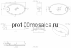 NST-62360 Раковина из POLYSTONE (акриловый камень) размер,мм: 620*360*140 (NS BATH)