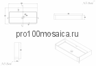 NST-80403 Раковина из POLYSTONE (акриловый камень) размер,мм: 800*450*120 (NS BATH)
