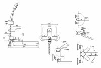 Смеситель Bravat Eco для ванны F00414C схема 1