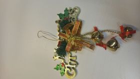 Украшение НГ (merry christmas) с колокольчиками