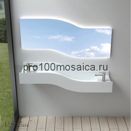 NSS-14401 Раковина из POLYSTONE (акриловый камень) размер,мм: 1400*400*310 (NS BATH)