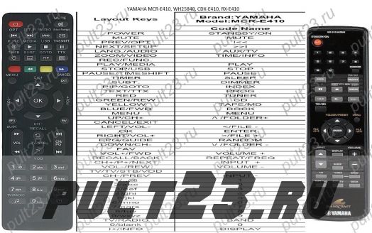 YAMAHA MCR-E410, WH25840, CDX-E410, RX-E410