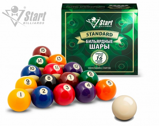 Шары бильярдные Start Billiards Standard 57,2 мм 797405