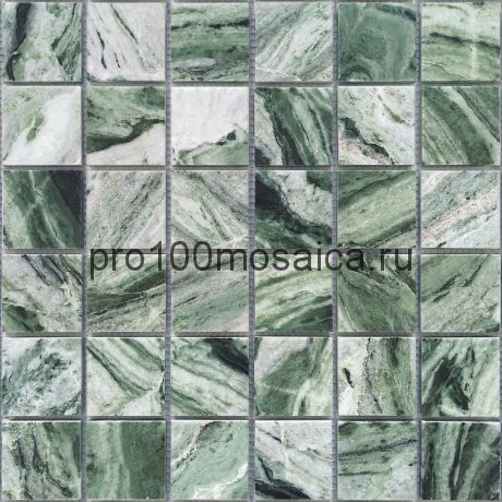 Onice Verde oliva 48 x 48 POL Мозаика серия Pietrine Stone, размер, мм: 305х305х7 (Caramelle)