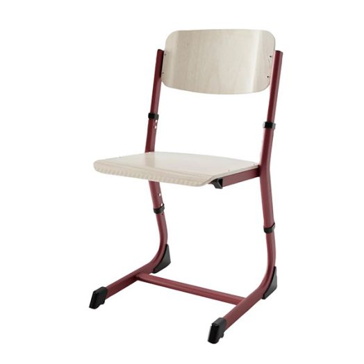 ОП1Р-5 Стул ученический «Оптима» с изменяемой высотой сиденья и спинки (Винно-красный)
