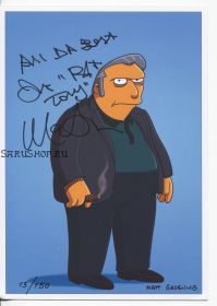 Автограф: Джо Мантенья. Симпсоны / The Simpsons