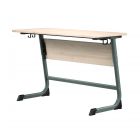 ОП32Р2 Стол ученический «Оптима» 2 - местный, регулируемый, столешница и экран ЛДСП клён танзай 22 мм