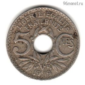 Франция 5 сантимов 1919