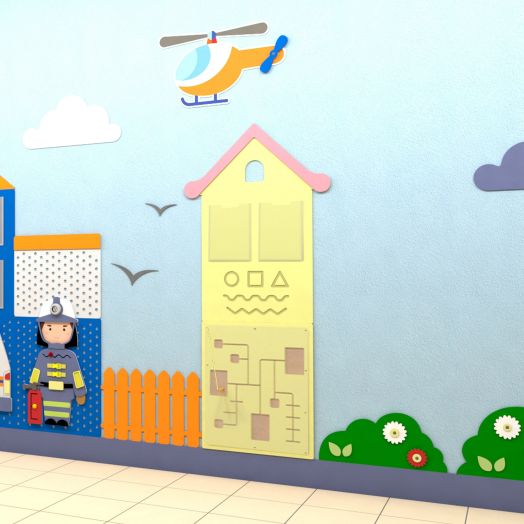 ПГС-МЧС Декоративно-развивающая панель «МЧС» (6000 х 1927 мм)