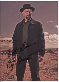 Автограф: Брайан Крэнстон. Во все тяжкие / Breaking Bad