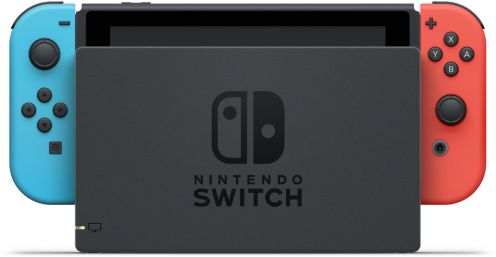 Игровая приставка Nintendo Switch rev.2 32 ГБ, неоновый синий/неоновый красный (РСТ)