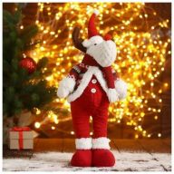 Мягкая игрушка Олень-пузатик 12х40 см